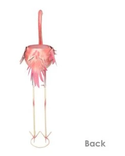 Pink Flamingo Metal Outdoor Garden Statue With Flowerpot Home -Home Furnishing Store 3050784962 RLLD 3