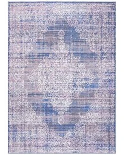 Regis Medallion Machine Washable Rug Home