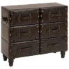 Wood & Leather Cabinet Home