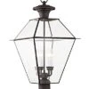 Livex Lighting 4-Light Bronze Outdoor Post Top Lantern Home