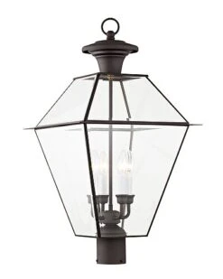 Livex Lighting 4-Light Bronze Outdoor Post Top Lantern Home