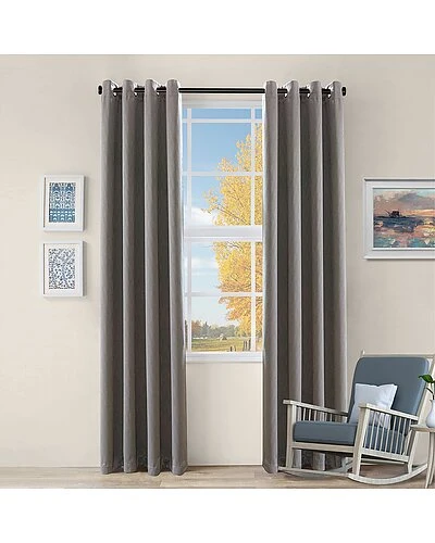 Superior Set Of 2 Zuri Blackout Curtains With Grommet Top Header Home 1 Superior Set Of 2 Zuri Blackout Curtains With Grommet Top Header Home