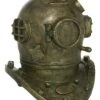 Diver Bronze Polystone Helmet Home