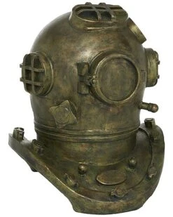 Diver Bronze Polystone Helmet Home