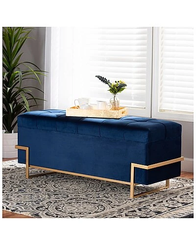 Baxton Studio Parker Storage Ottoman Home 5 Baxton Studio Parker Storage Ottoman Home - Image 5