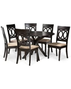 Baxton Studio Jessie 7pc Dining Set Home