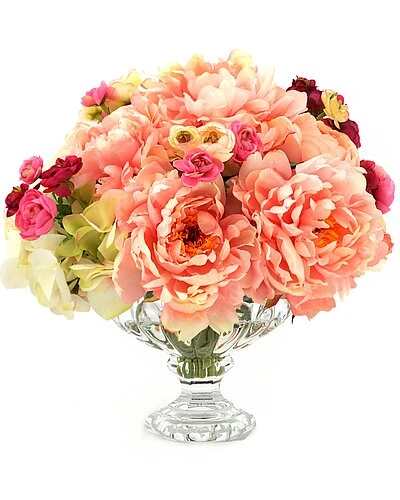Pink Peonies & Fuchsia Mixed Ranunculus Floral Arrangement Home 1 Pink Peonies & Fuchsia Mixed Ranunculus Floral Arrangement Home