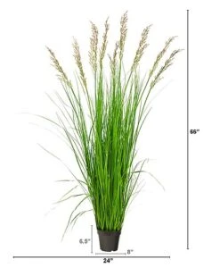5.5ft Plume Grass Artificial Plant Home -Home Furnishing Store 3050840120 RLLD 3