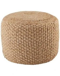 Kealani Trellis Cylinder Pouf Home