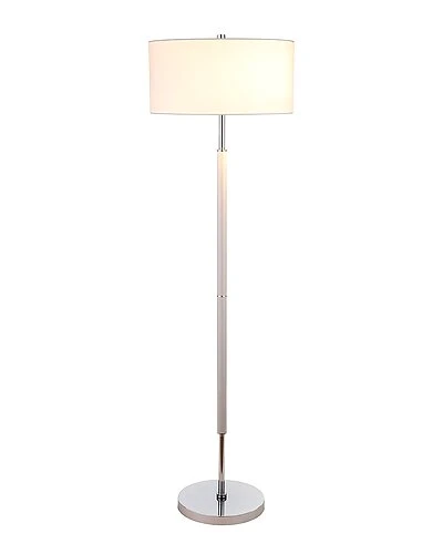 Simone Cool Gray & Polished Nickel 2-Bulb Floor Lamp Home 2 Simone Cool Gray & Polished Nickel 2-Bulb Floor Lamp Home - Image 2