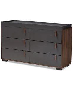 Rikke Wood 6-Drawer Dresser Home