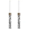 Orrefors Set Of 2 Carat Candlesticks Home