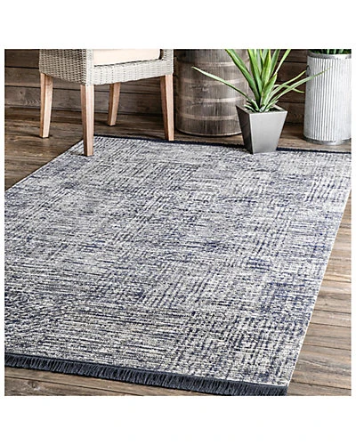 NuLOOM Vada Simple Striated Fringed Indoor/Outdoor Rug Home 2 NuLOOM Vada Simple Striated Fringed Indoor/Outdoor Rug Home - Image 2
