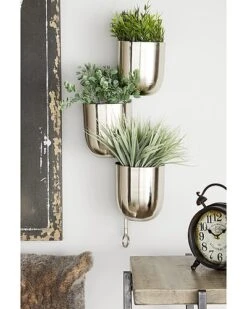 Silver Metal Contemporary Planter Home -Home Furnishing Store 3050887194 RLLD 3