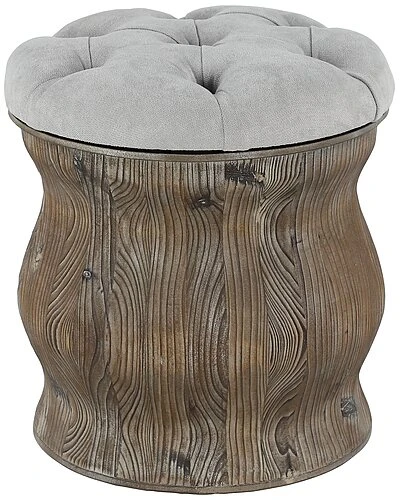 Rustic Round Light Wood Storage Stool Home 1 Rustic Round Light Wood Storage Stool Home