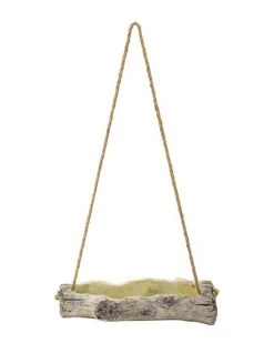 Nature Inspired Hanging Log Outdoor Planter