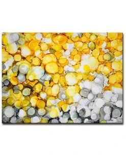 River Gold Wrapped Canvas Wall Art Home