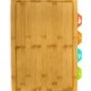 BergHOFF Bamboo 5Pc Cutting Board 4 Multi-Colored Inserts Home