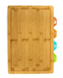 BergHOFF Bamboo 5Pc Cutting Board 4 Multi-Colored Inserts Home