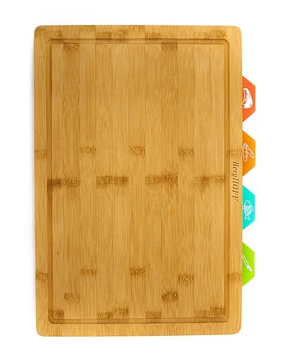 BergHOFF Bamboo 5Pc Cutting Board 4 Multi-Colored Inserts Home 1 BergHOFF Bamboo 5Pc Cutting Board 4 Multi-Colored Inserts Home