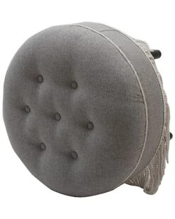 Yolanda Upholstered Round Accent Ottoman -Home Furnishing Store 3050936918 RLLD 3