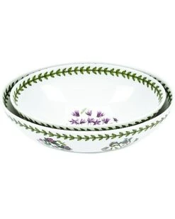 Botanic Garden Set Of 2 Oval Nesting Bowls Home
