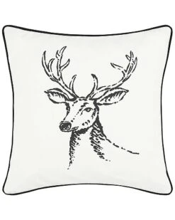 Nautica Winter Morning Stag Throw Pillow Home