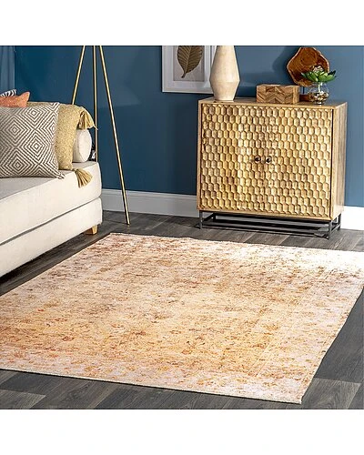 NuLOOM Harlow Printed Faded Vintage Flatweave Rug Home 2 NuLOOM Harlow Printed Faded Vintage Flatweave Rug Home - Image 2
