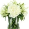Traditional White Peony Floral Arrangement Home