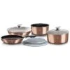 Non-Stick 9pcs Cookware Set W/ Detached Ergonomic Handle Home