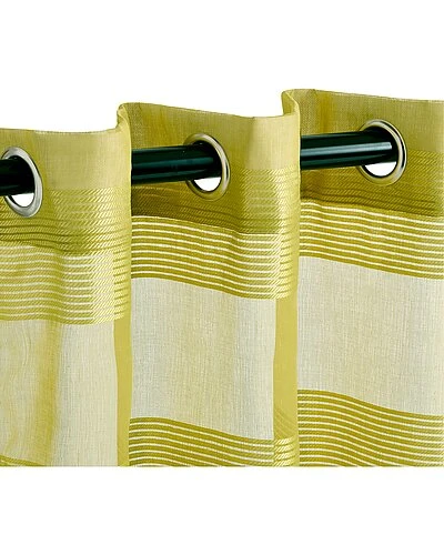 Superior Set Of 2 Dalisto Rope Textured Sheer Curtains With Grommet Top Header Home 2 Superior Set Of 2 Dalisto Rope Textured Sheer Curtains With Grommet Top Header Home - Image 2