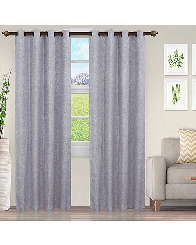 Superior Metallic Cascade Jacquard Curtain Set Home 1 Superior Metallic Cascade Jacquard Curtain Set Home