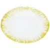 Set Of Four 8in Milk Glass Plates With Flashy Gold Design Home