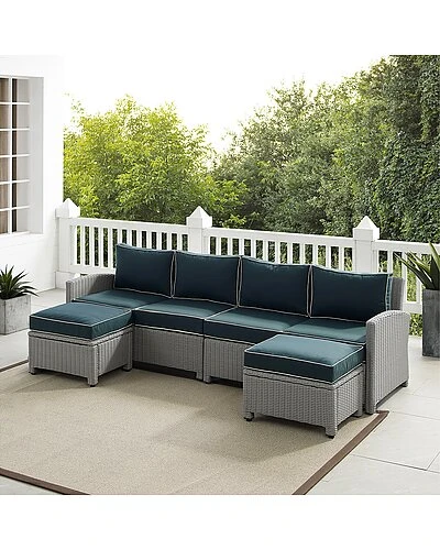 Crosley Bradenton 4Pc Outdoor Wicker Sectional Set Home 7 Crosley Bradenton 4Pc Outdoor Wicker Sectional Set Home - Image 7
