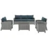 Crosley Bradenton 5Pc Outdoor Wicker Sofa Set Home