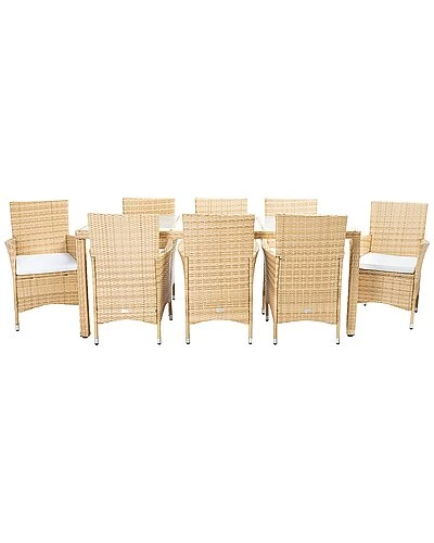Safavieh Hailee Outdoor Natural Dining Set Home 1 Safavieh Hailee Outdoor Natural Dining Set Home