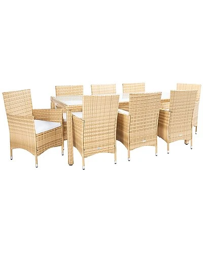 Safavieh Hailee Outdoor Natural Dining Set Home 2 Safavieh Hailee Outdoor Natural Dining Set Home - Image 2