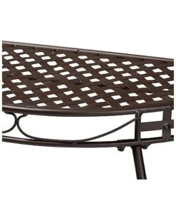 Laraine Modern & Contemporary Black Metal Outdoor Console Table Home -Home Furnishing Store 3070099526 RLLD 4
