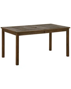 Acacia Wood Patio Outdoor Dining Table Home