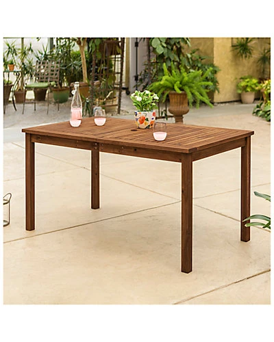 Acacia Wood Patio Outdoor Dining Table Home 2 Acacia Wood Patio Outdoor Dining Table Home - Image 2