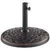 Cross Weave Round Umbrella Base Home