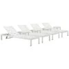 Home Indoor/Outdoor 4 Joseph Loungers & 4 Side Tables