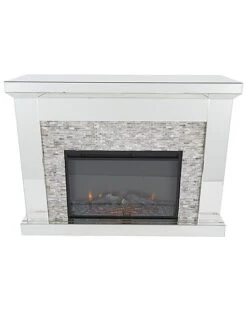 Clear Glam Electric Fireplace Home