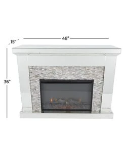 Clear Glam Electric Fireplace Home 7 Clear Glam Electric Fireplace Home -Home Furnishing Store 3070231034 RLLD 4