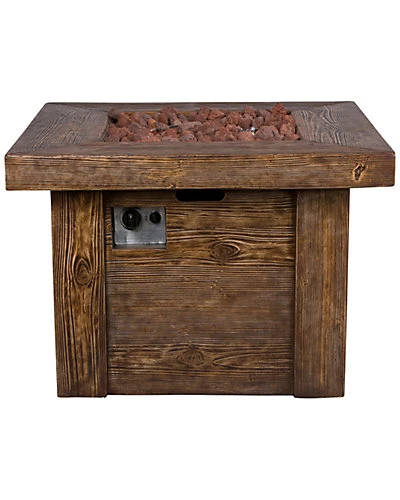 Merida 34.5in Square Outdoor Propane Gas Fire Pit Table Home 1 Merida 34.5in Square Outdoor Propane Gas Fire Pit Table Home