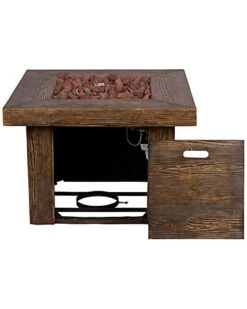 Merida 34.5in Square Outdoor Propane Gas Fire Pit Table Home 10 Merida 34.5in Square Outdoor Propane Gas Fire Pit Table Home -Home Furnishing Store 3070233960 RLLD 4