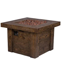 Merida 34.5in Square Outdoor Propane Gas Fire Pit Table Home 11 Merida 34.5in Square Outdoor Propane Gas Fire Pit Table Home -Home Furnishing Store 3070233960 RLLD 5