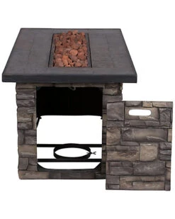 Villa 48in Rectangular Outdoor Propane Gas Fire Pit Table Home -Home Furnishing Store 3070233968 RLLD 4