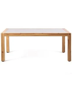 Sienna Outdoor Coffee Table With Teak Finish And Stone Top Home