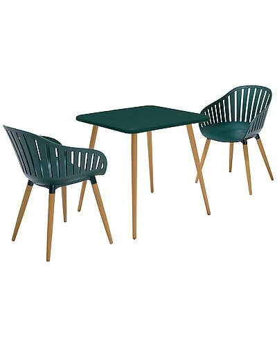 Nassau Outdoor 3pc Green Eucalyptus Dining Set Home 1 Nassau Outdoor 3pc Green Eucalyptus Dining Set Home